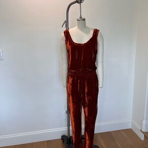 Velvet Rust Jumpsuit
